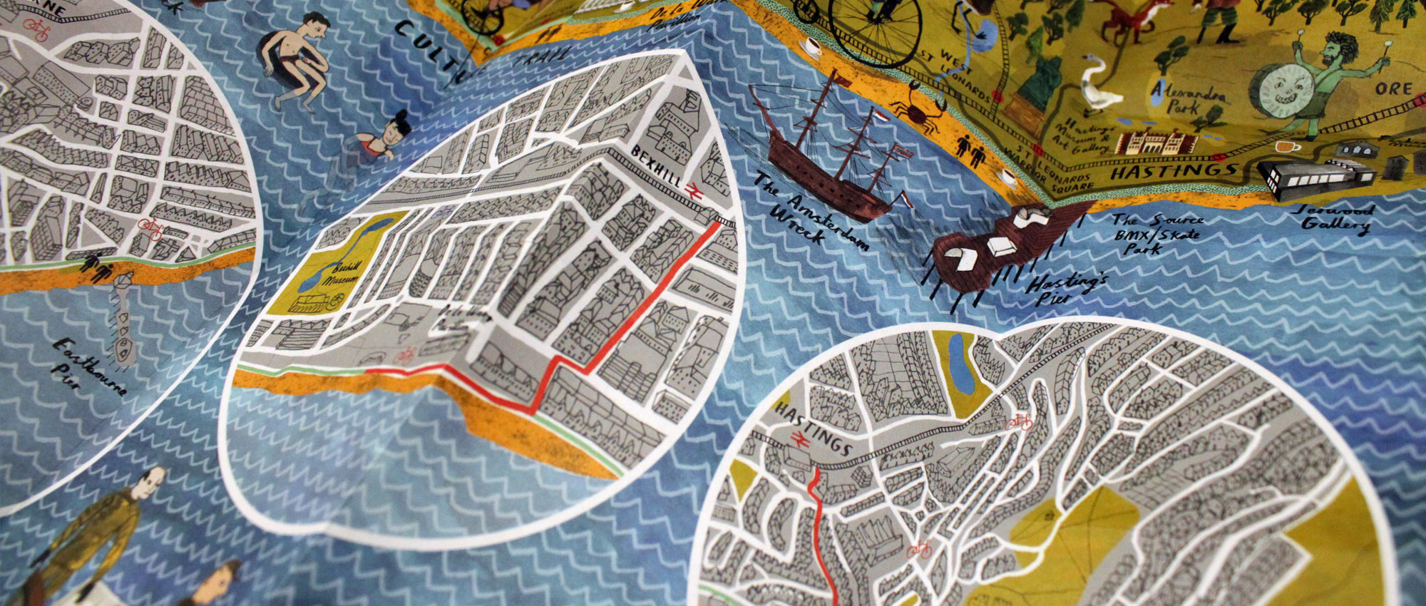 Sussex coastal cultural trail map and guide