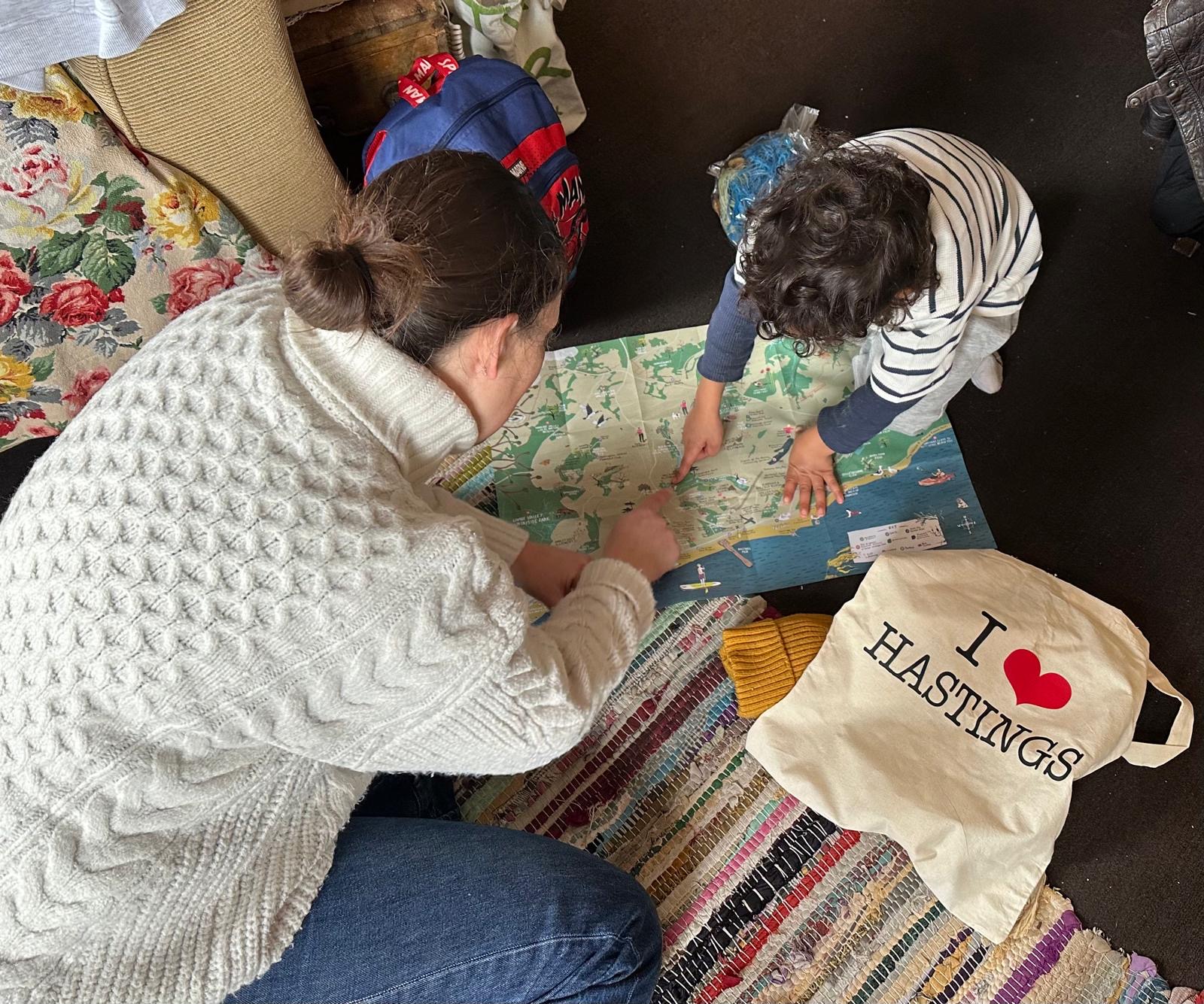 Map and guide for nature connection in Hastings
